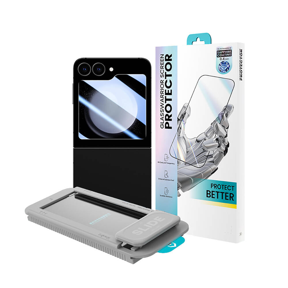 Benks Glass Warrior Galaxy Z Flip 6 HD Cam Ekran Koruyucu + Kolay Uygulama Aparatlı Benks Glass Warrior Galaxy Z Flip 6 HD Cam Ekran Koruyucu + Kolay Uygulama Aparatlı
